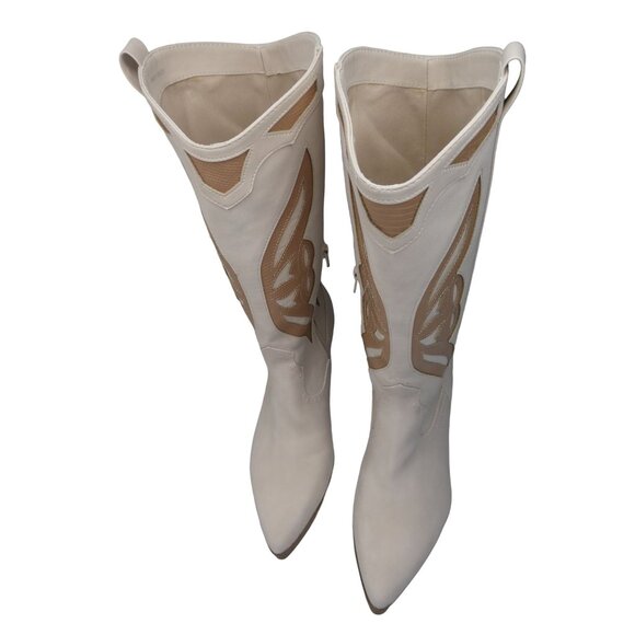 Dolce Vita Shoes - Cowboy Stylish Boots by Dolce Vita Women's Off White & Gold Neutral